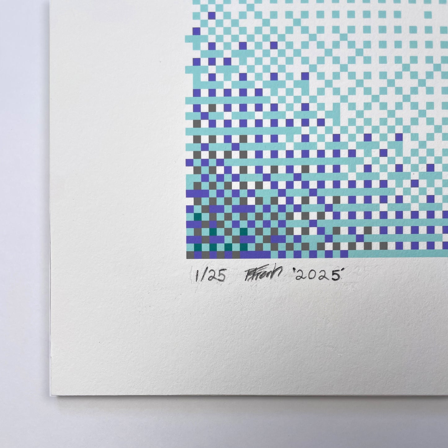 ROSES ARE RED, PIXELS ARE BLUE - LIMITED GICLÉE PRINT (edition of 25)