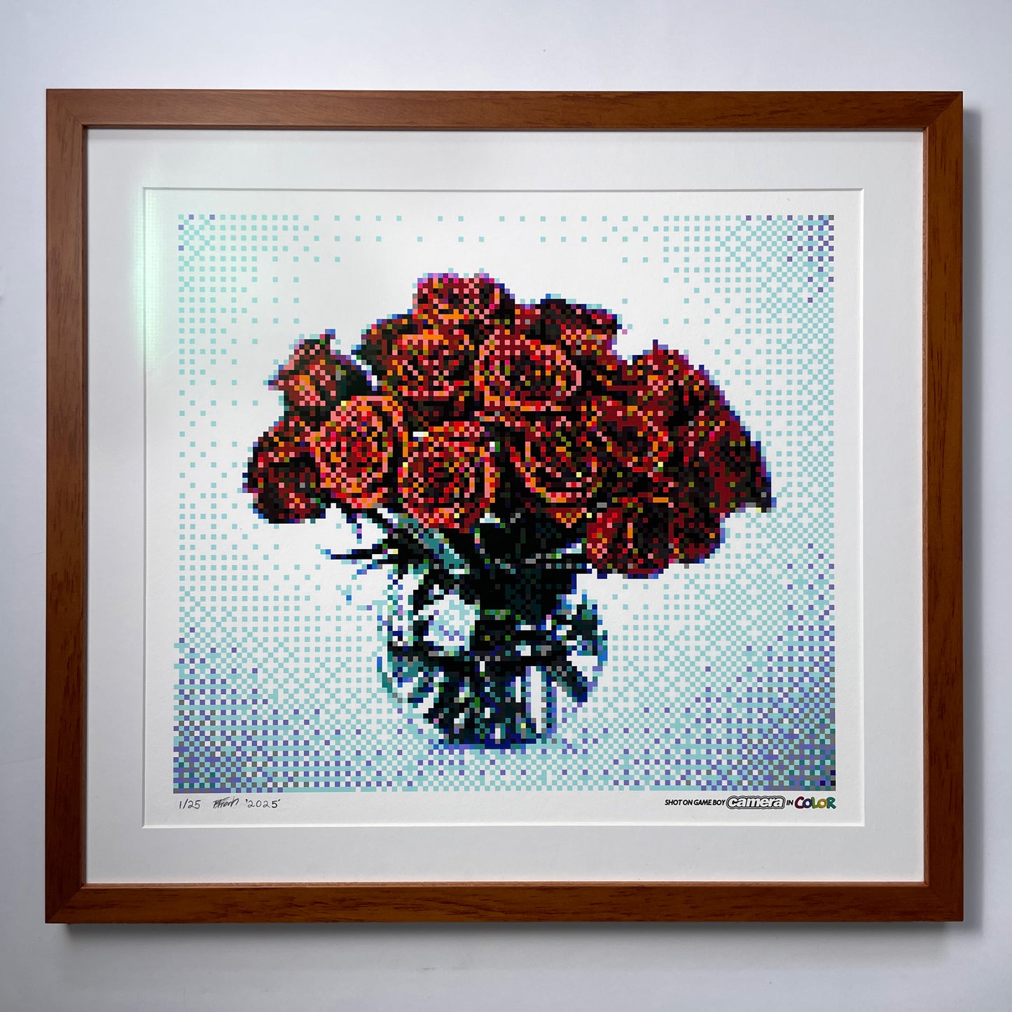 ROSES ARE RED, PIXELS ARE BLUE - LIMITED GICLÉE PRINT (edition of 25)